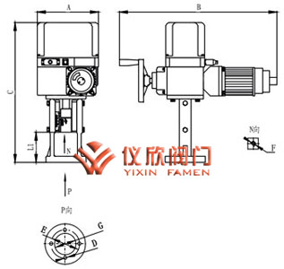 DKZ直行程電動執行器