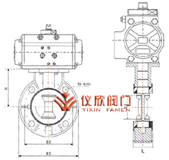 氣動衛生蝶閥