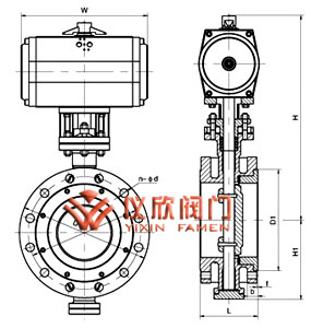 D643H氣動彈性金屬密封蝶閥