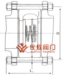 對夾升降式止回閥